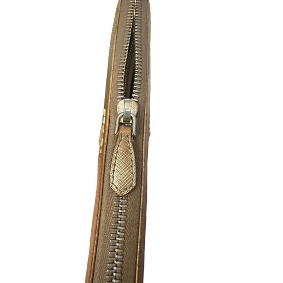 Prada Gold Saffiano Ziparound Zippy Long Wallet - Picture 14 of 16